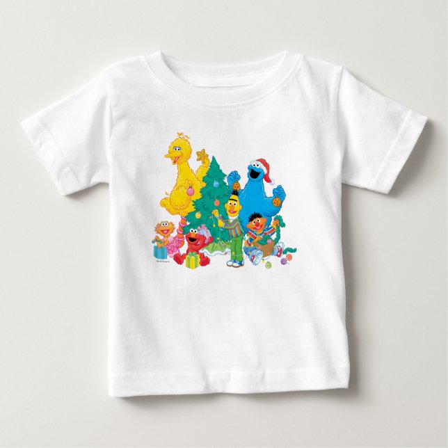 Sesame Street | Christmas Pals Baby T-Shirt (Front)