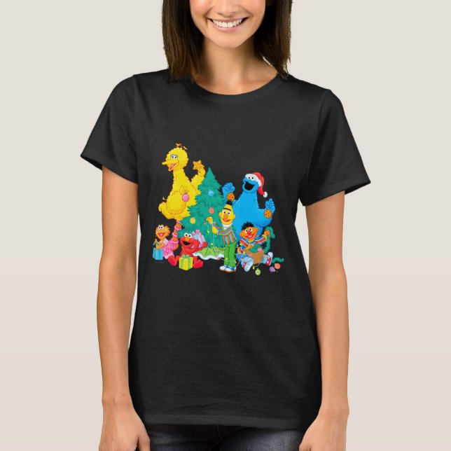 Sesame Street Christmas Pals  T-Shirt (Front)