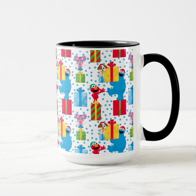 Sesame Street Christmas Presents Pattern Mug (Right)