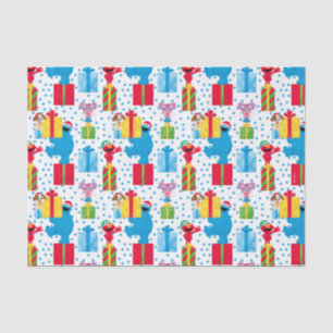 Sesame Street Christmas Presents Pattern Tissue Paper