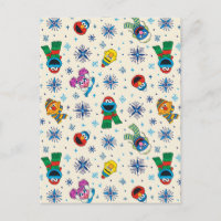 Sesame Street Christmas Snowflake Pattern