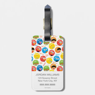 Sesame Street Circle Character Pattern Luggage Tag