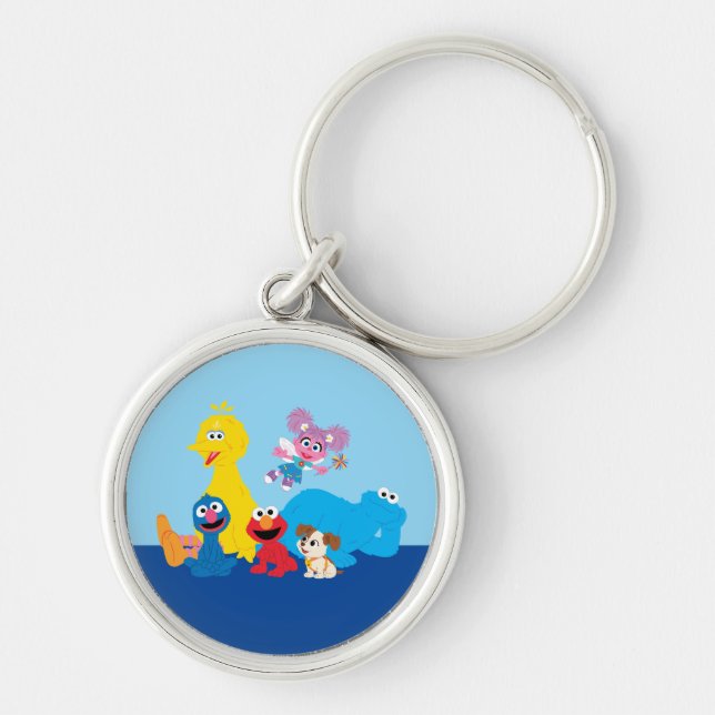 Sesame Street | Colourful Sesame Street Pals Key Ring (Front)