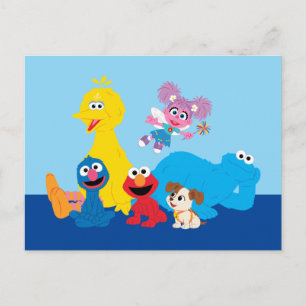 Sesame Street   Colourful Sesame Street Pals Postcard