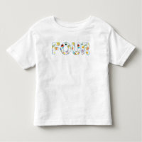 Sesame Street Confetti Pattern Fourth Birthday