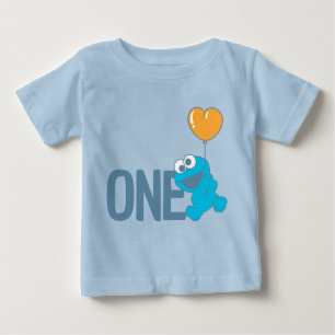 Sesame Street   Cookie Monster 1st Birthday Baby T-Shirt