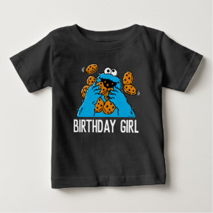 Sesame Street   Cookie Monster 1st Birthday Baby T-Shirt
