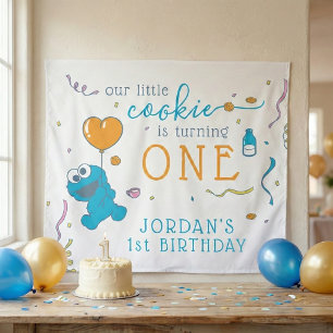 Sesame Street   Cookie Monster 1st Birthday Tapestry