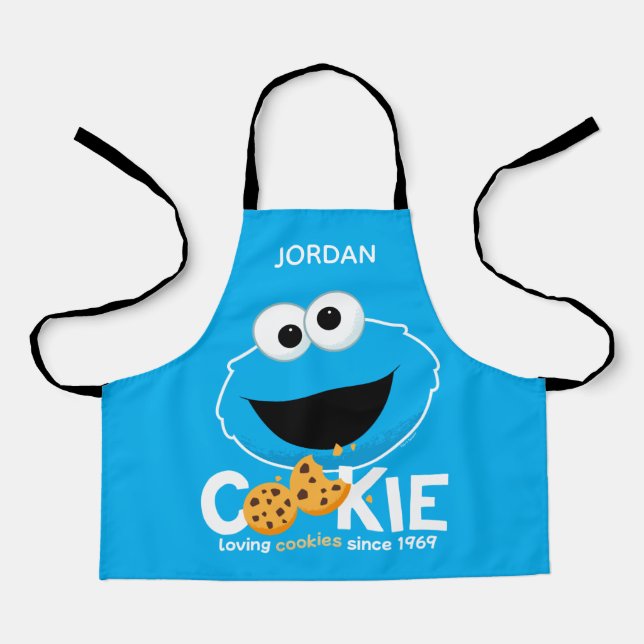 Sesame Street | Cookie Monster | Add Your Name Apron (Front)