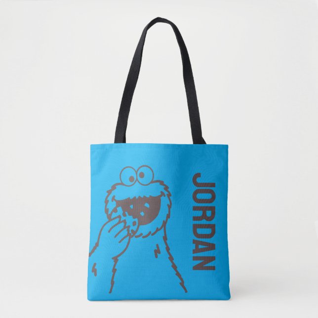 Sesame Street | Cookie Monster | Add Your Name Tote Bag (Front)