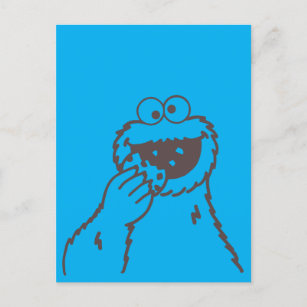 Sesame Street   Cookie Monster Bright Postcard