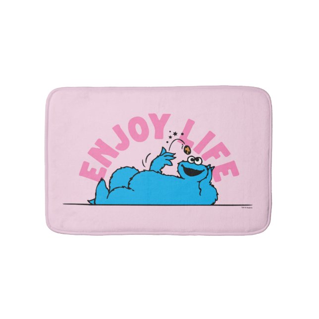 Sesame Street | Cookie Monster Enjoy Life Bath Mat (Front)