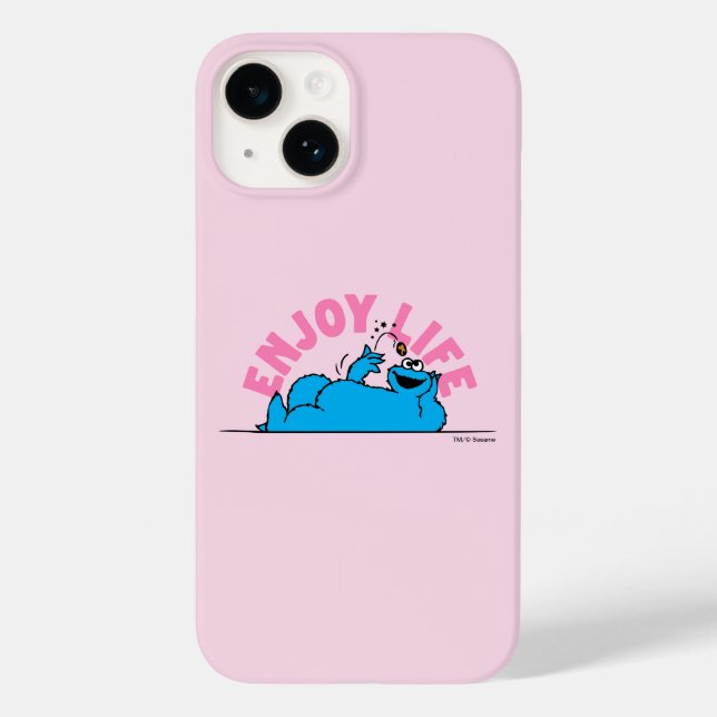 Sesame Street | Cookie Monster Enjoy Life Case-Mate iPhone Case (Back)
