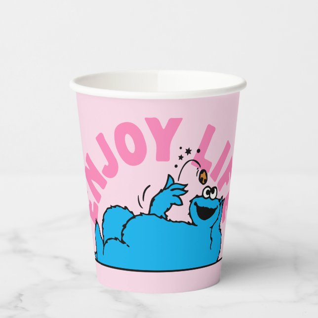 Sesame Street | Cookie Monster Enjoy Life Paper Cups (Left)