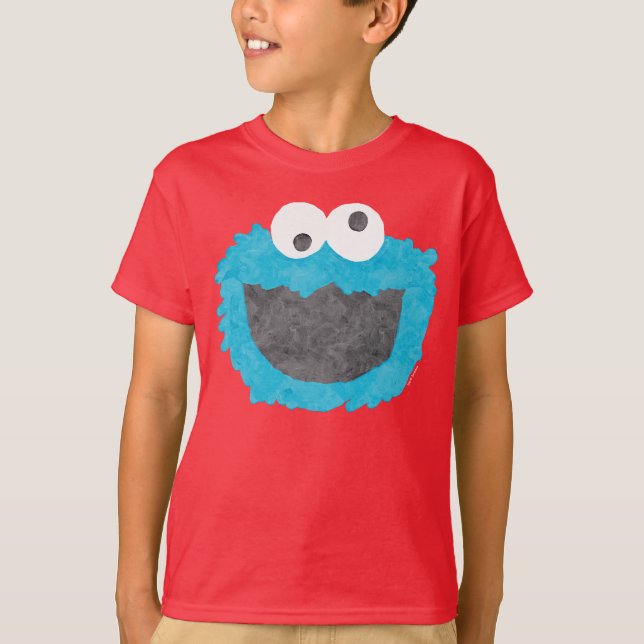 Sesame Street | Cookie Monster Face T-Shirt (Front)