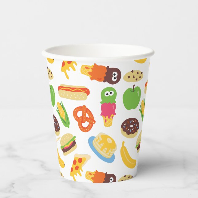 Sesame Street Cookie Monster Foodie Truck Paper Cups (Front)