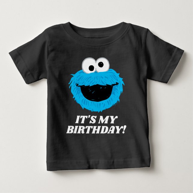 Sesame Street | Cookie Monster - It's My Birthday  Baby T-Shirt (Front)