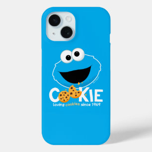 Sesame Street   Cookie Monster Loving Cookies iPhone 15 Case