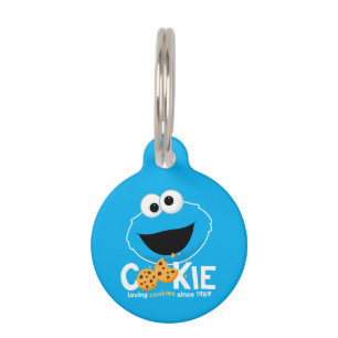 Sesame Street   Cookie Monster Loving Cookies Pet Tag
