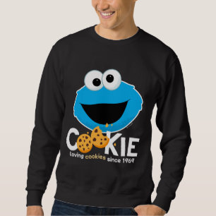 Sesame Street Cookie Monster Loving Cookies Sweatshirt