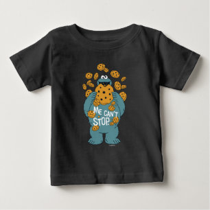 Sesame Street Cookie Monster - Me Can't Stop Baby T-Shirt