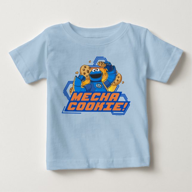 Sesame Street | Cookie Monster Mecha Cookie! Baby T-Shirt (Front)