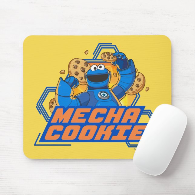 Sesame Street | Cookie Monster Mecha Cookie! Mouse Pad (With Mouse)