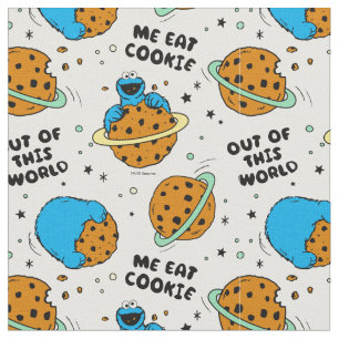 Sesame Street   Cookie Monster Out of This World Fabric