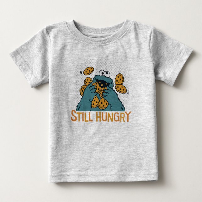 Sesame Street | Cookie Monster - Still Hungry Baby T-Shirt (Front)