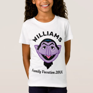 Sesame Street Count von Count Family Vacation T-Shirt