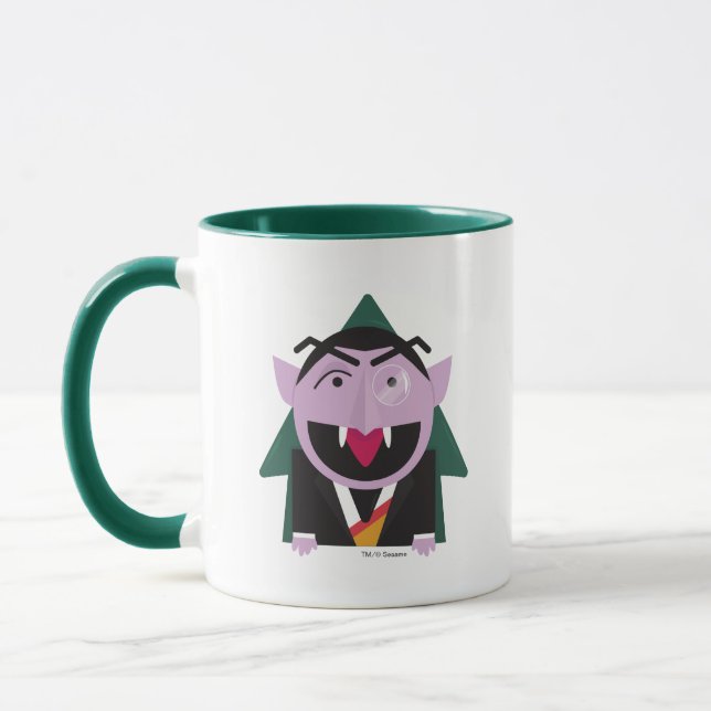 Sesame Street | Count von Count Illustration Mug (Left)