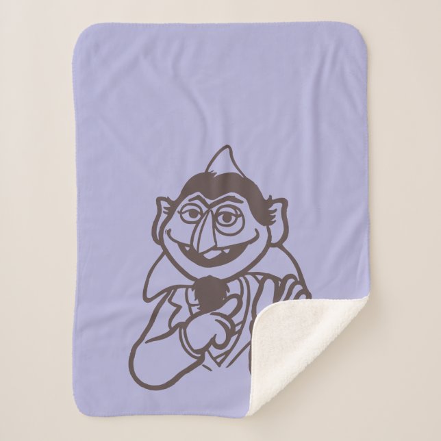 Sesame Street | Count von Count Sherpa Blanket (Front)