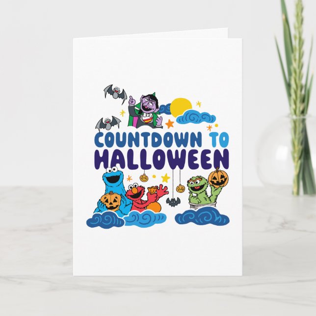 Sesame Street | Countdown to Halloween Holiday Card (Front)