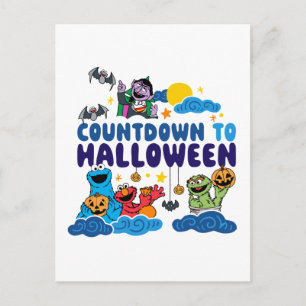 Sesame Street   Countdown to Halloween Postcard