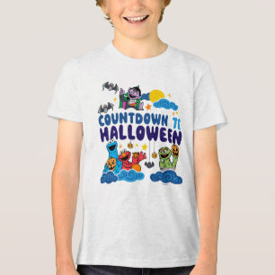 Sesame Street   Countdown to Halloween Tri-Blend Shirt