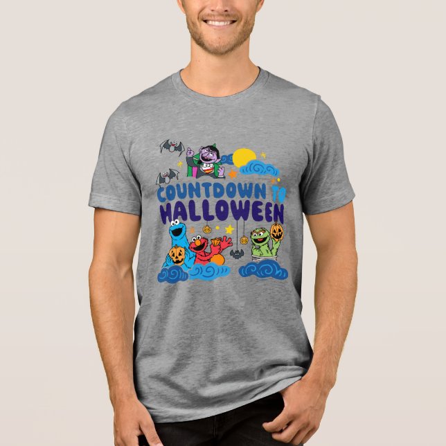 Sesame Street | Countdown to Halloween Tri-Blend Shirt (Front)