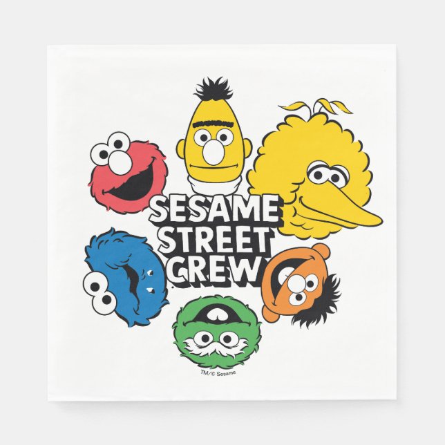 Sesame Street Crew Napkin (Front)