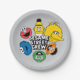 Sesame Street Crew Paper Plate