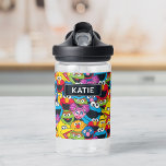 Sesame Street Crew Pattern | Add Your Name Water Bottle<br><div class="desc">This bright and colourful Sesame Street graphic features all your favourite characters in a fun pattern. | © 2022 Sesame Workshop. www.sesamestreet.org</div>
