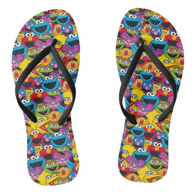 Sesame Street Crew Pattern Jandals (Footbed)
