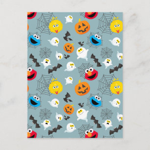 Sesame Street Cute Halloween Pattern Postcard