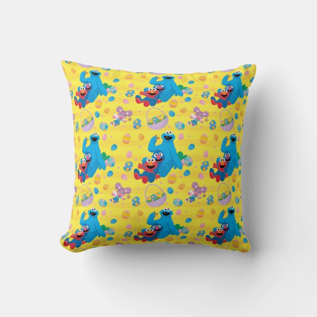 Sesame Street Easter Basket Pattern Cushion (Front)