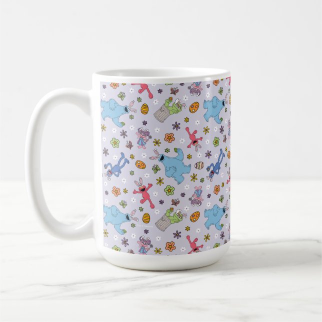 Sesame Street Easter Bunny Pattern Coffee Mug (Left)