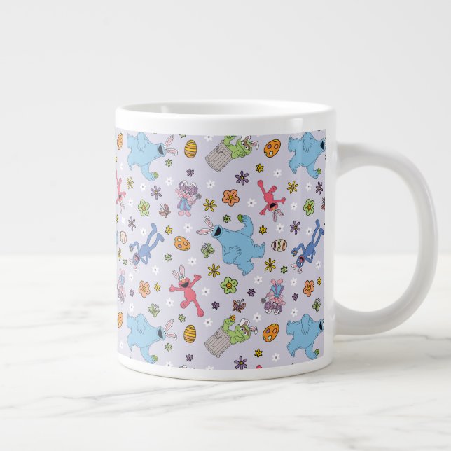 Sesame Street Easter Bunny Pattern Large Coffee Mug (Right)