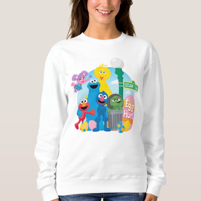 Sesame Street Easter Egg Hunt Sweatshirt (Front)
