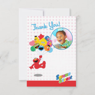 Sesame Street Elmo and Pals - Birthday Balloons Card