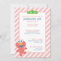 Sesame Street | Elmo - Baby Birthday Invitation