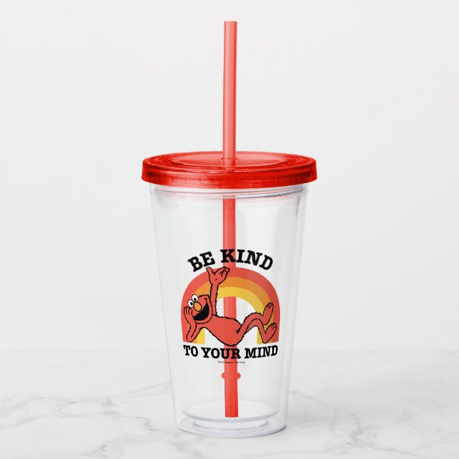 Sesame Street | Elmo Be Kind to Your Mind Acrylic Tumbler (Front)