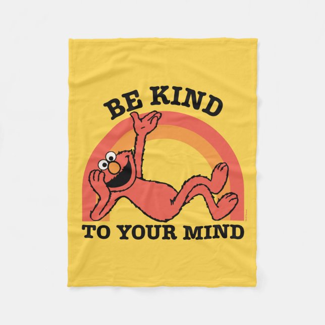 Sesame Street | Elmo Be Kind to Your Mind Fleece Blanket (Front)