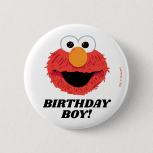 Sesame Street   Elmo Birthday Chalkboard Boy 6 Cm Round Badge